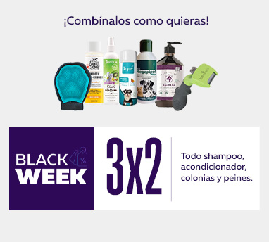 BW shampoo, acondicionador, colonias y peines