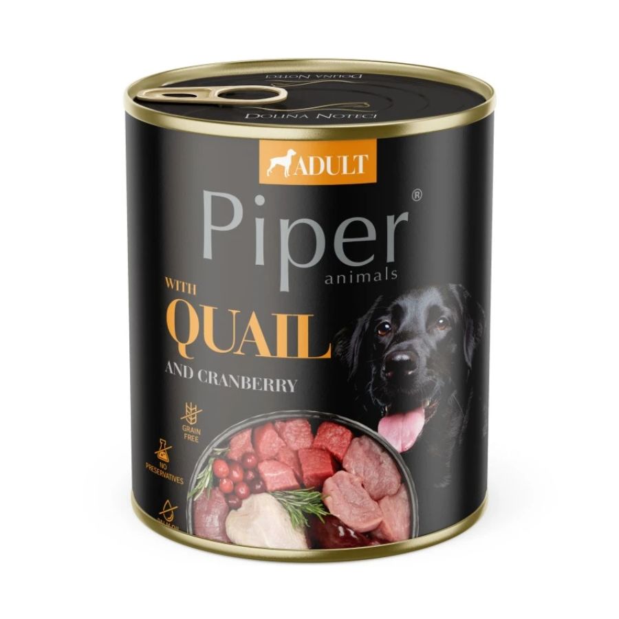 Piper dog lata de codorniz 800GR, , large image number null