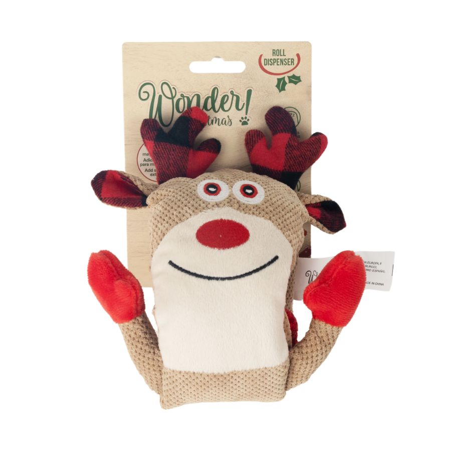 Wonder christmas roll dispenser juguete para perro