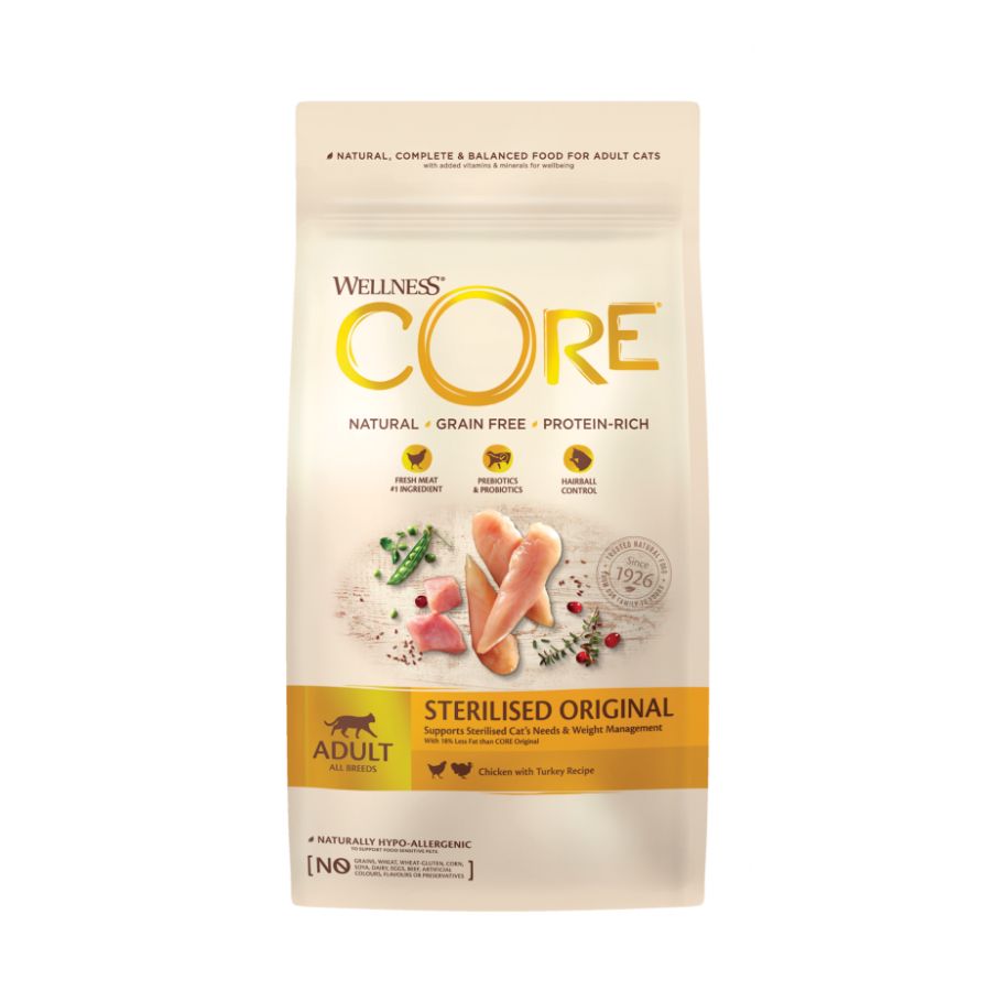 Wellness Core Cat Sterilised Chicken & Turkey alimento para gato