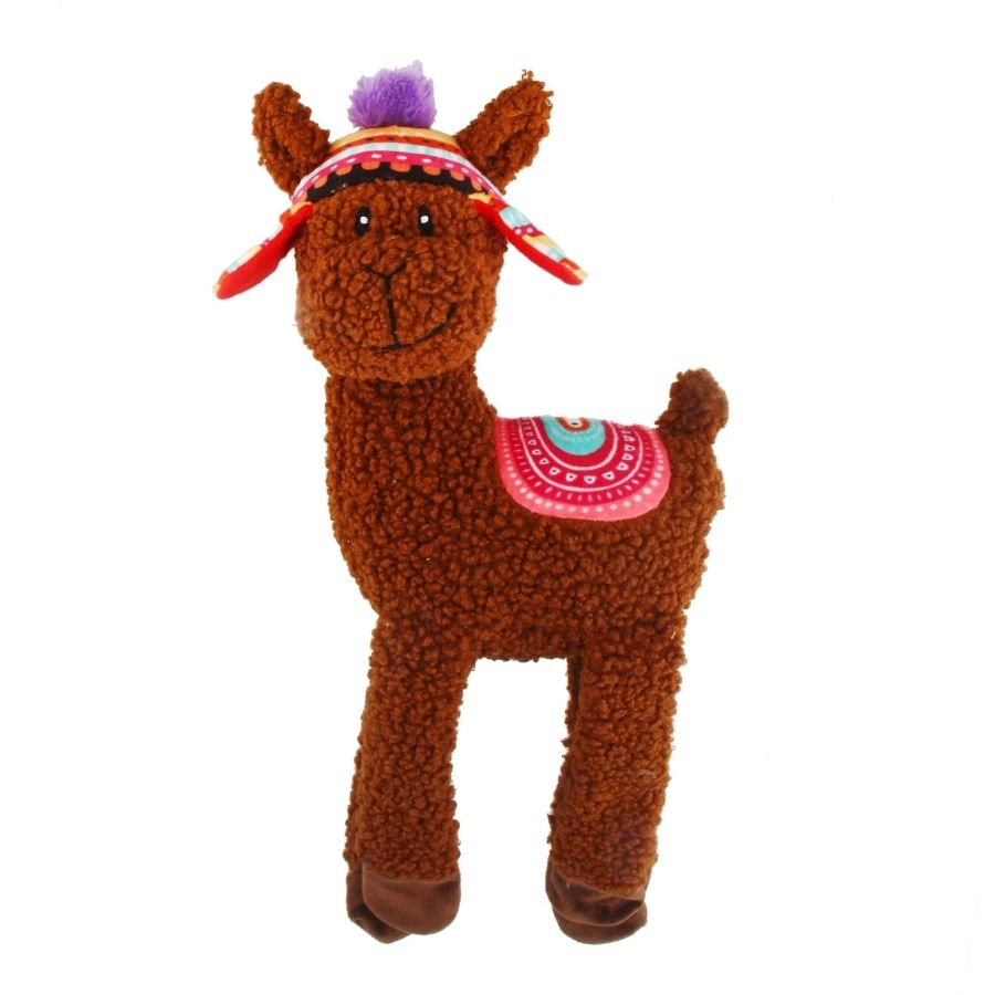 Peluche de llama patas largas para perros