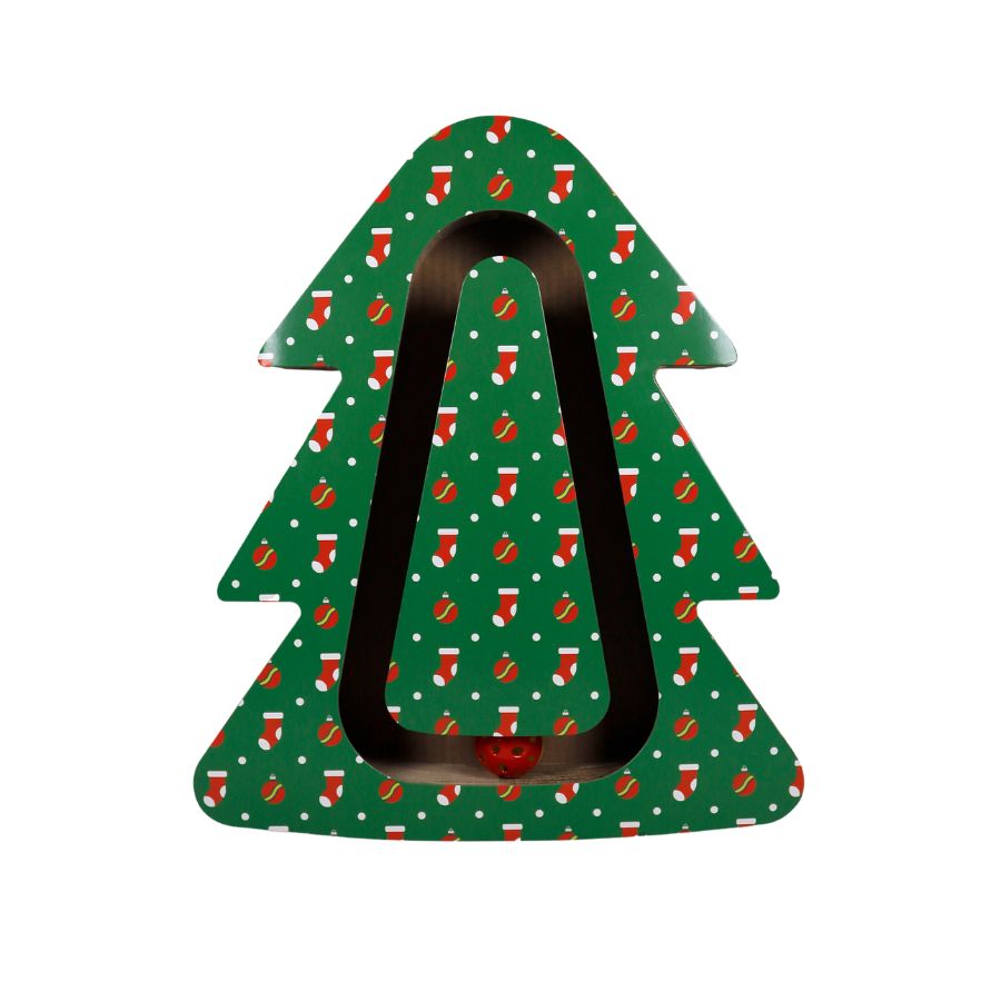 Wonder christmas carton xmas tree juguete para gato