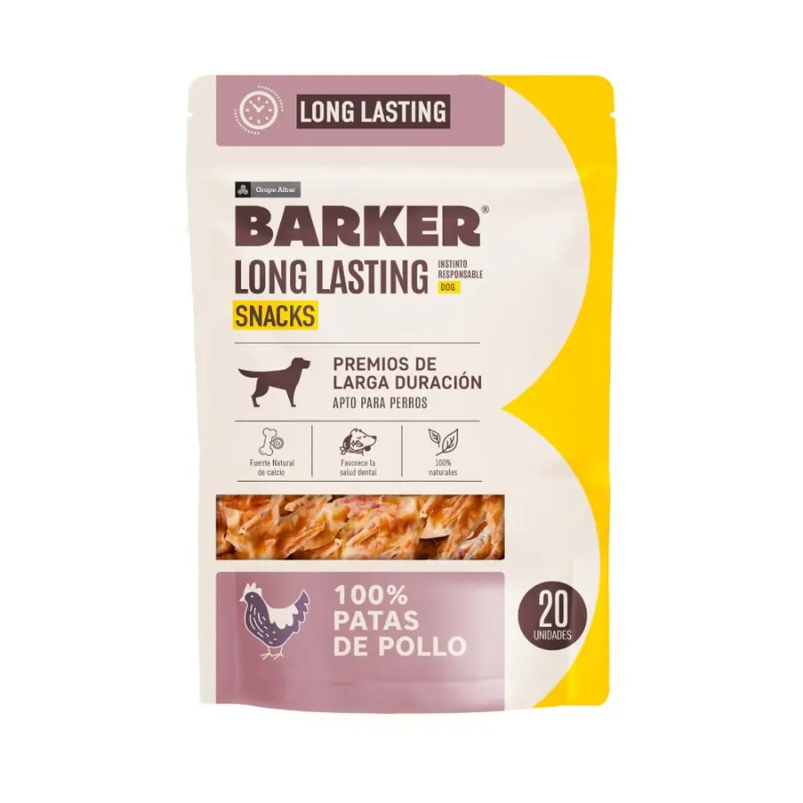 Barker long lasting patas de pollo 100% naturales para perros 234 GR