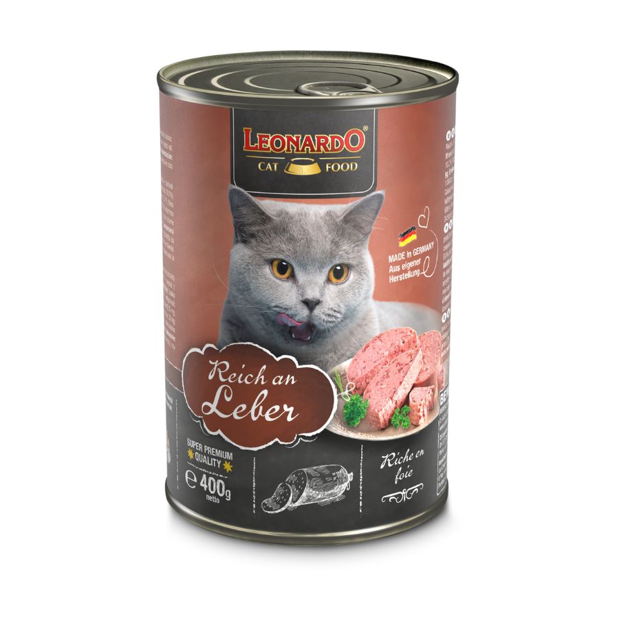 Leonardo lata quality selection higado alimento húmedo para gatos 400g