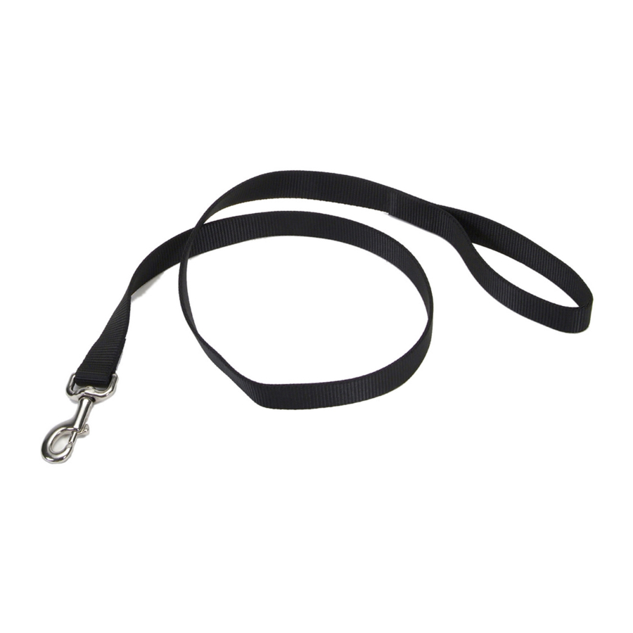 Correa para perro color negro single-ply