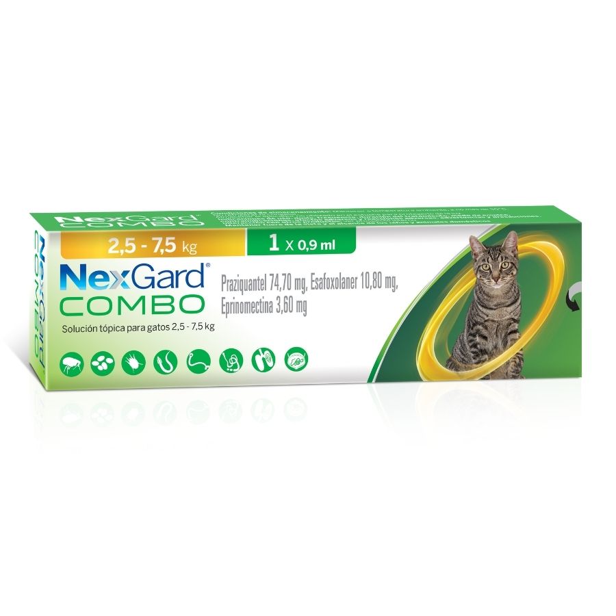 Nexgard combo l cat 2,5 - 7,5 kg 0.9 ml sol top