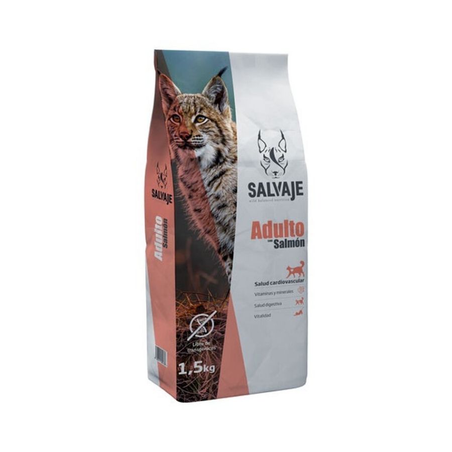 Salvaje cat adult salmón 1.5 KG