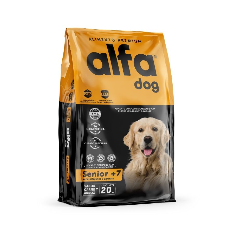 Alfa dog premium senior 20 KG, , large image number null