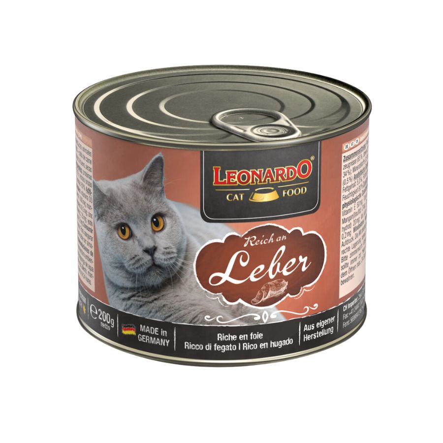 Leonardo lata quality selection higado alimento húmedo para gatos 200g