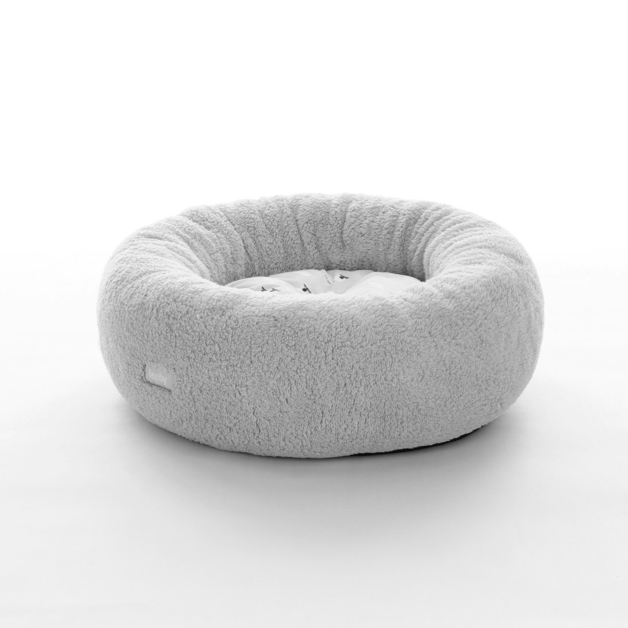 Leeby cama redonda para perros en forma de donut con diseño de ovejitas, , large image number null