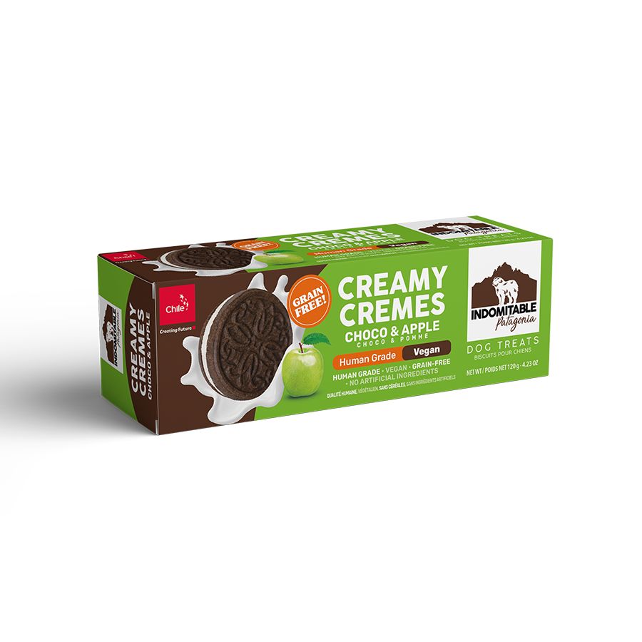 Galleta para perros creamy cremes sabor choco manzana 120 GR, , large image number null