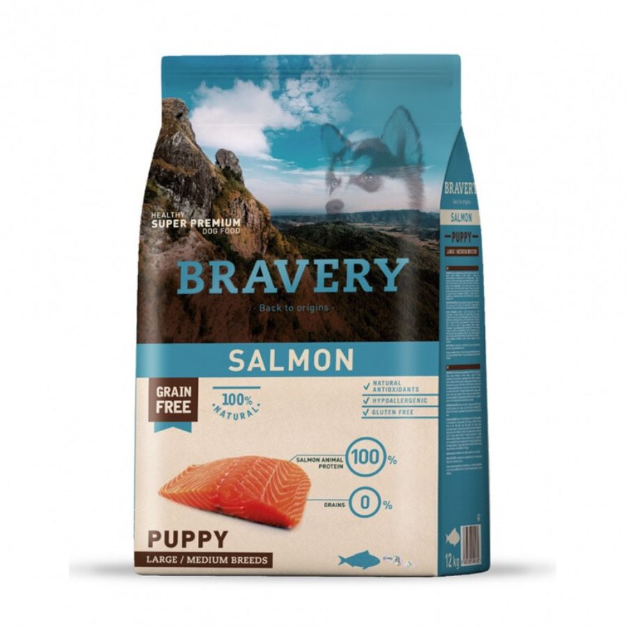 Bravery Dog Salmon Puppy Large/Medium Breeds alimento para perro