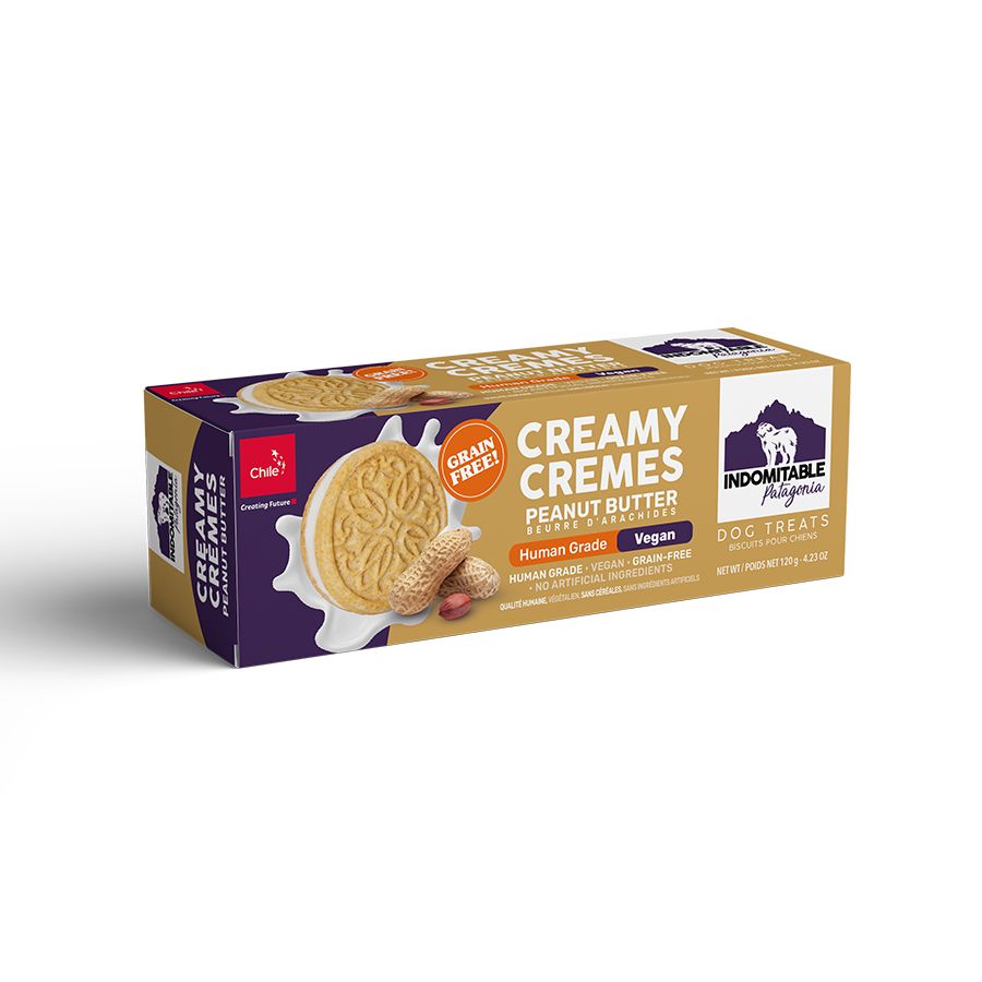 Galleta para perros creamy cremes sabor mantequilla de maní 120 GR, , large image number null