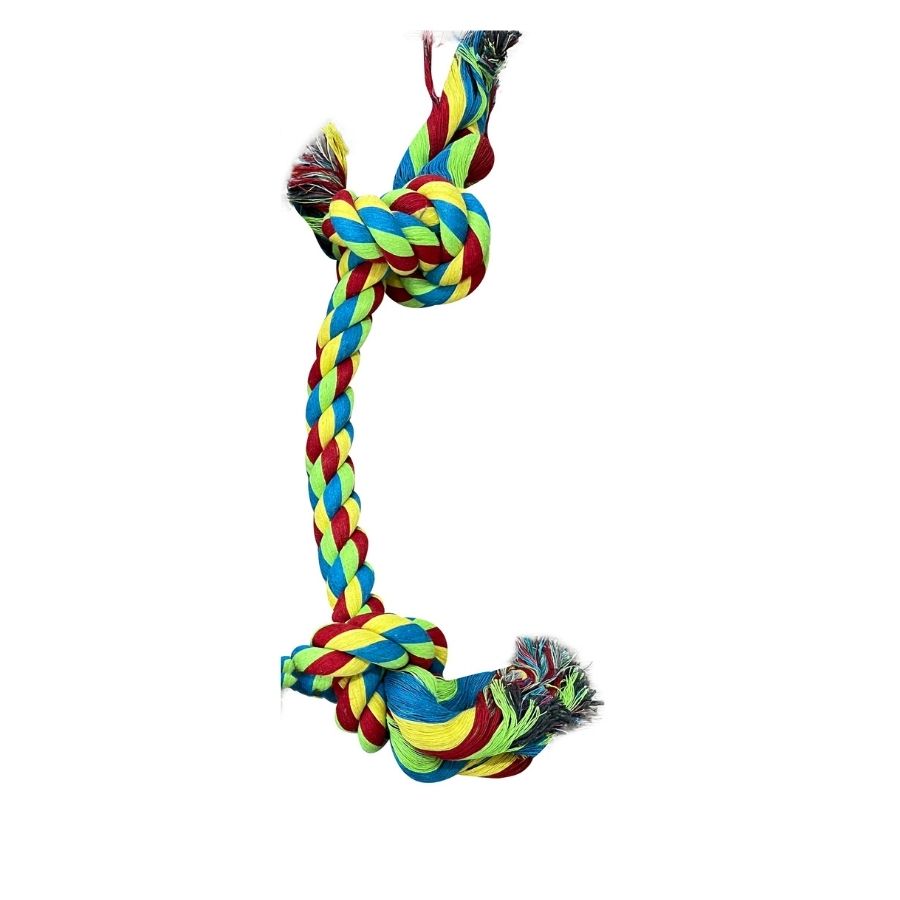 Rope bone multicolor cuerda para perros