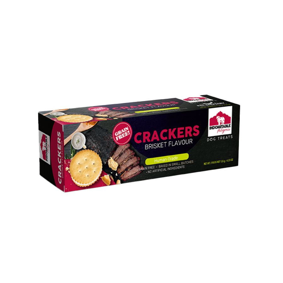 Galleta para perros cracker sabor carne ahumada 120 GR