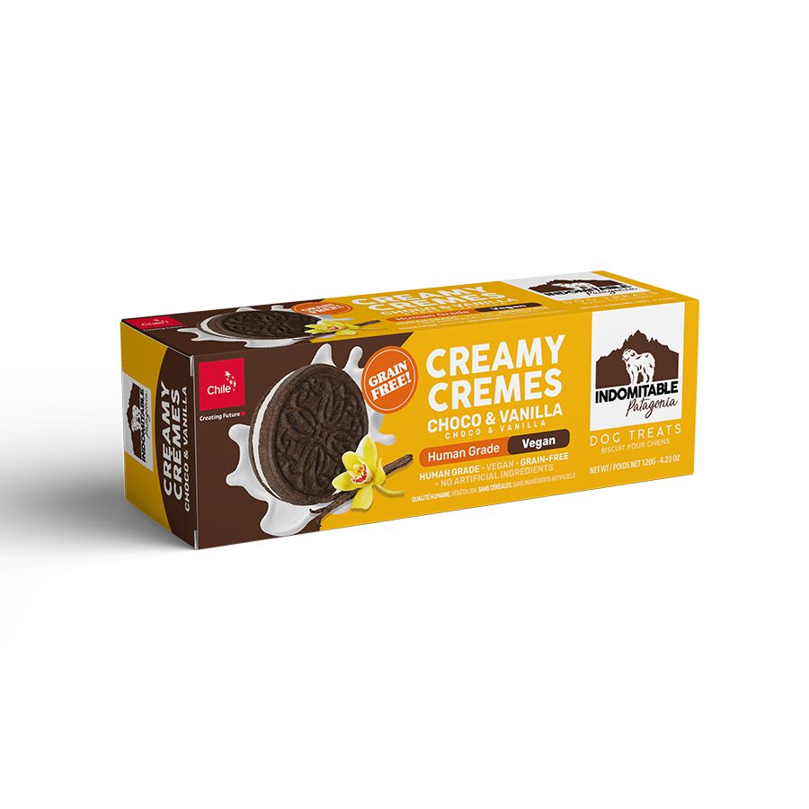 Galleta para perros creamy cremes sabor choco vanilla 120 GR