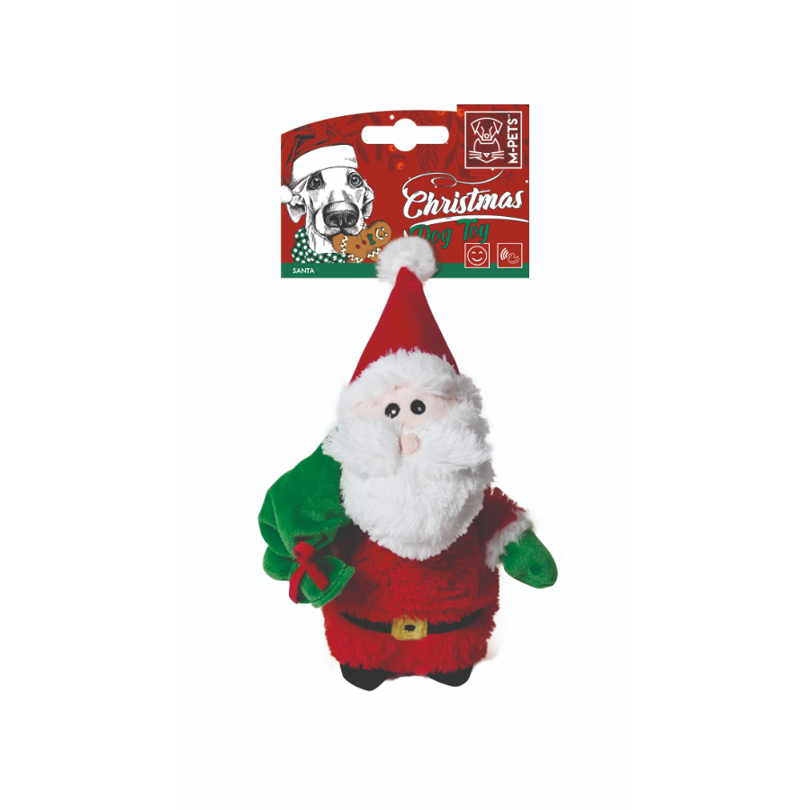 Christmas dog toy - santa