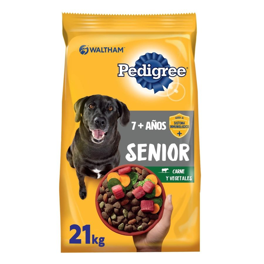 Pedigree alimento seco para perros senior +7 21 KG