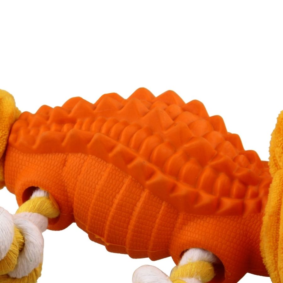 Peluche dispensador salamandra con patas de cuerda para perros, , large image number null