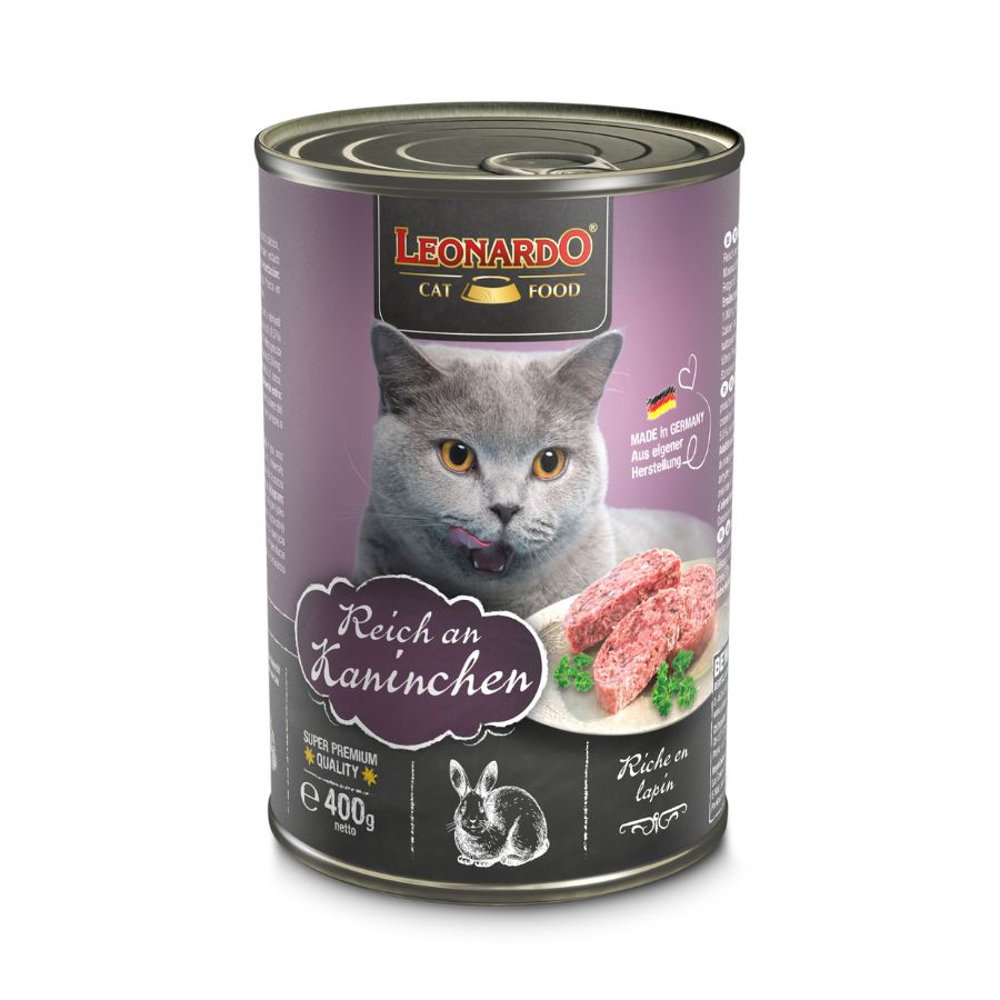 Leonardo Quality selection sabor conejo alimento húmedo para gatos 400 GR