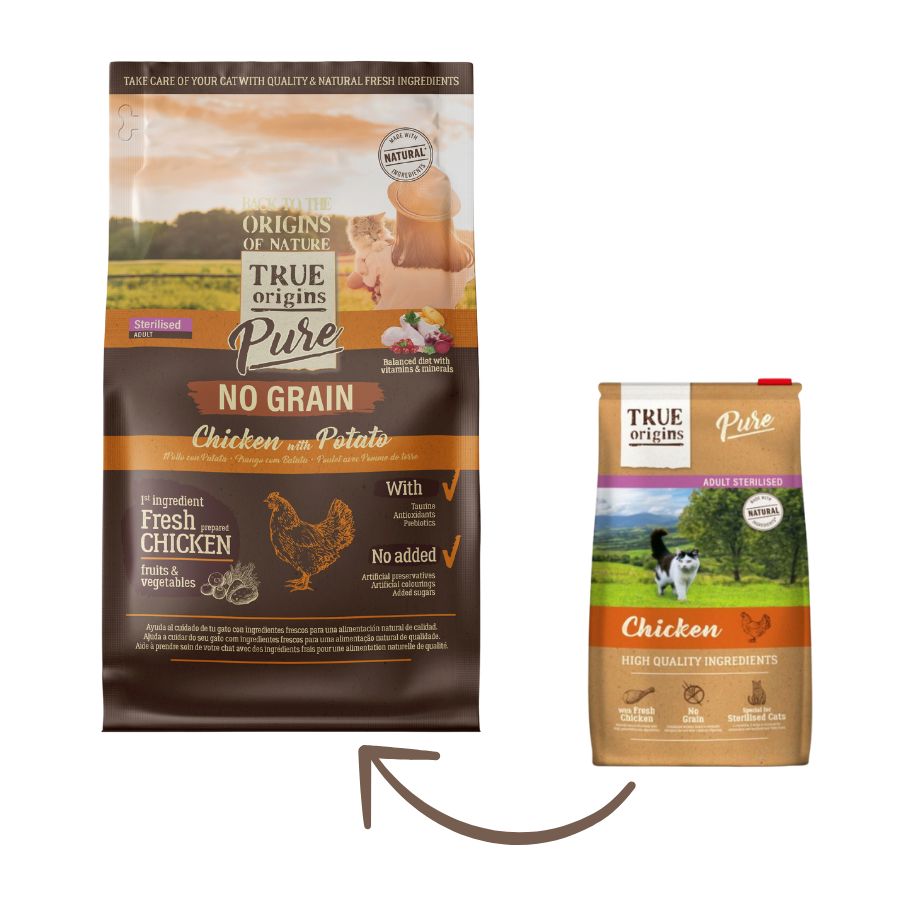 True Origins Cat Adult Sterelised Chicken Grain Free alimento para gato, , large image number null