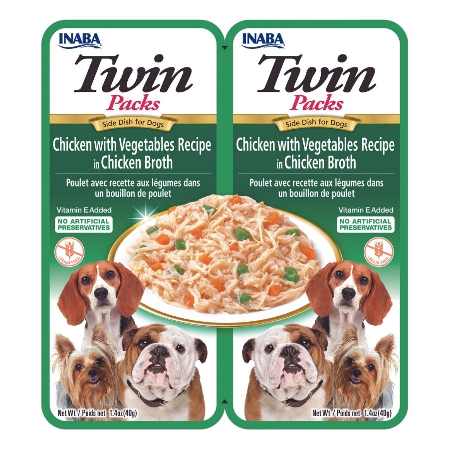 Twin Packs receta de pollo con verduras en caldo de pollo para perros, , large image number null