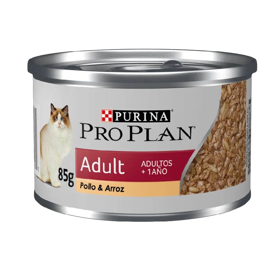 Proplan gato adulto lata sabor pollo y arroz 85 GR, , large image number null