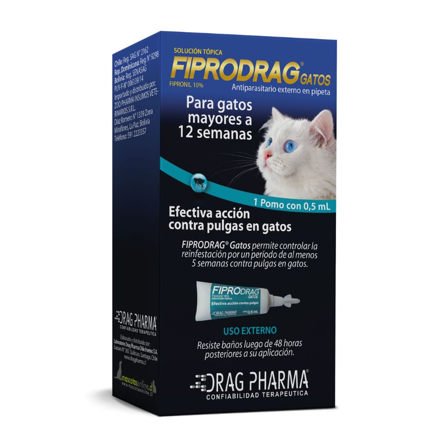 Desparasitante fiprodrag gato unidad